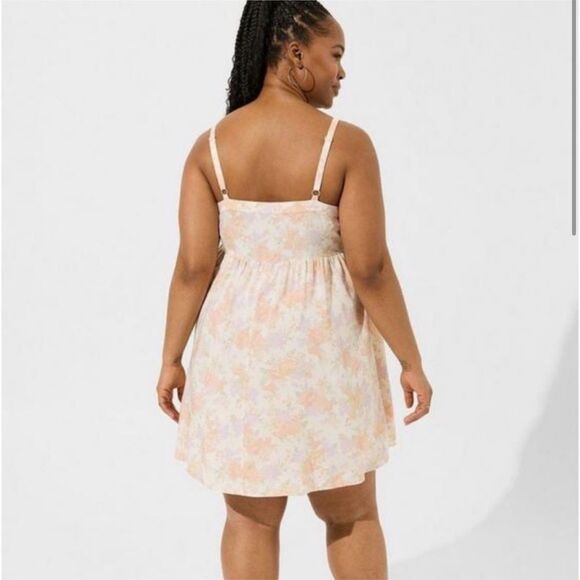 Torrid Mini Challis Sleeveless Sundress 3X - Picture 3 of 11